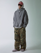 F2CE Washed Destruction Metal Logo Hoodie
