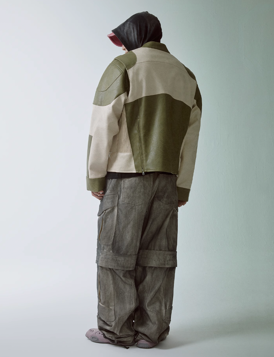 F2CE Dyed Dirty Symmetrical Work Baggy Cargo Pants