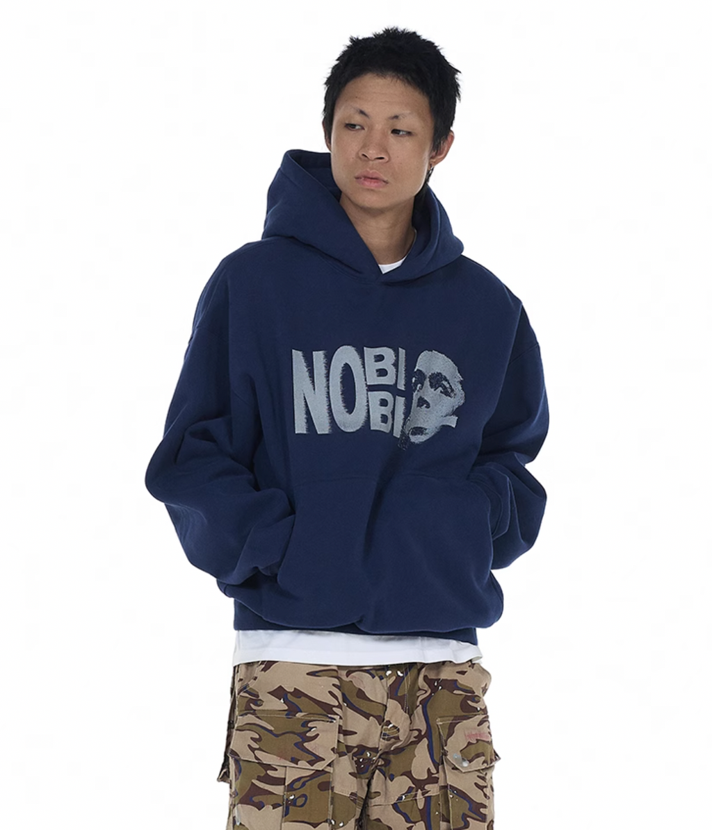 EVILKNIGHT(EK) NOBIBI Slogan Printing Hoodie