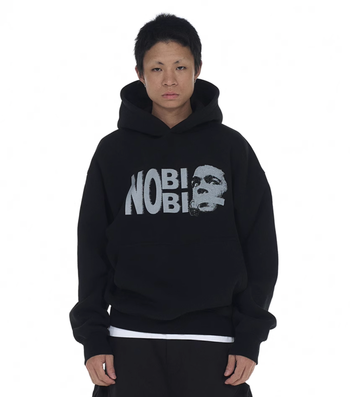 EVILKNIGHT(EK) NOBIBI Slogan Printing Hoodie