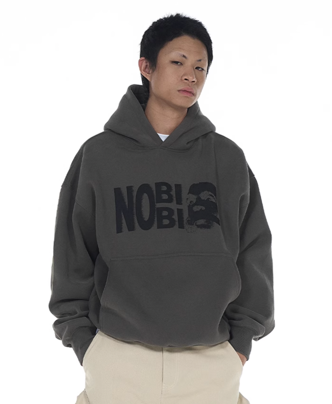 EVILKNIGHT(EK) NOBIBI Slogan Printing Hoodie