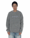 EVILKNIGHT(EK) Sweet Embroidered Custom Dyed Knit Sweater