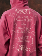 1807 STILL GOING Floral Print Washed Aged Hoodie