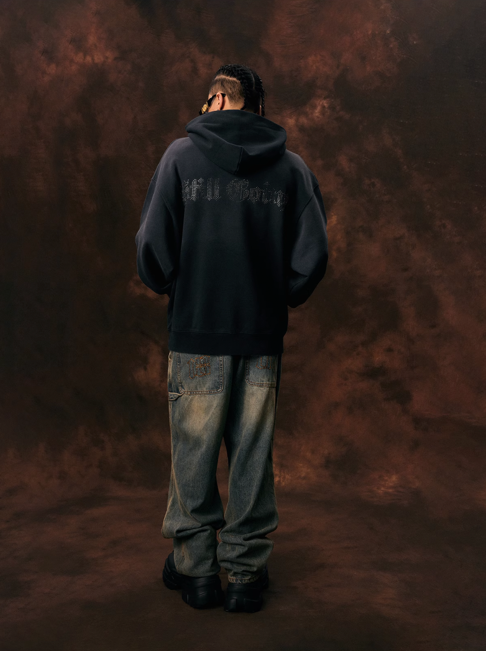 1807 Logo Rhinestone Hoodie