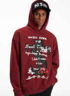 Small Town Kid Graffiti Font Print Hoodie