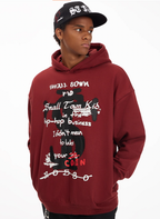 Small Town Kid Graffiti Font Print Hoodie