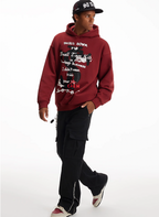 Small Town Kid Graffiti Font Print Hoodie