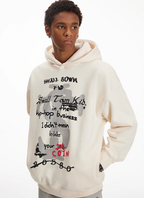 Small Town Kid Graffiti Font Print Hoodie