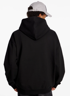 Small Town Kid Lacquered Arc Print Zip Up Hoodie