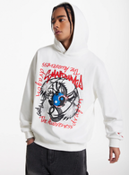 Small Town Kid Dragon Print Hoodie