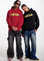 Small Town Kid Dragon Design Print Hoodie