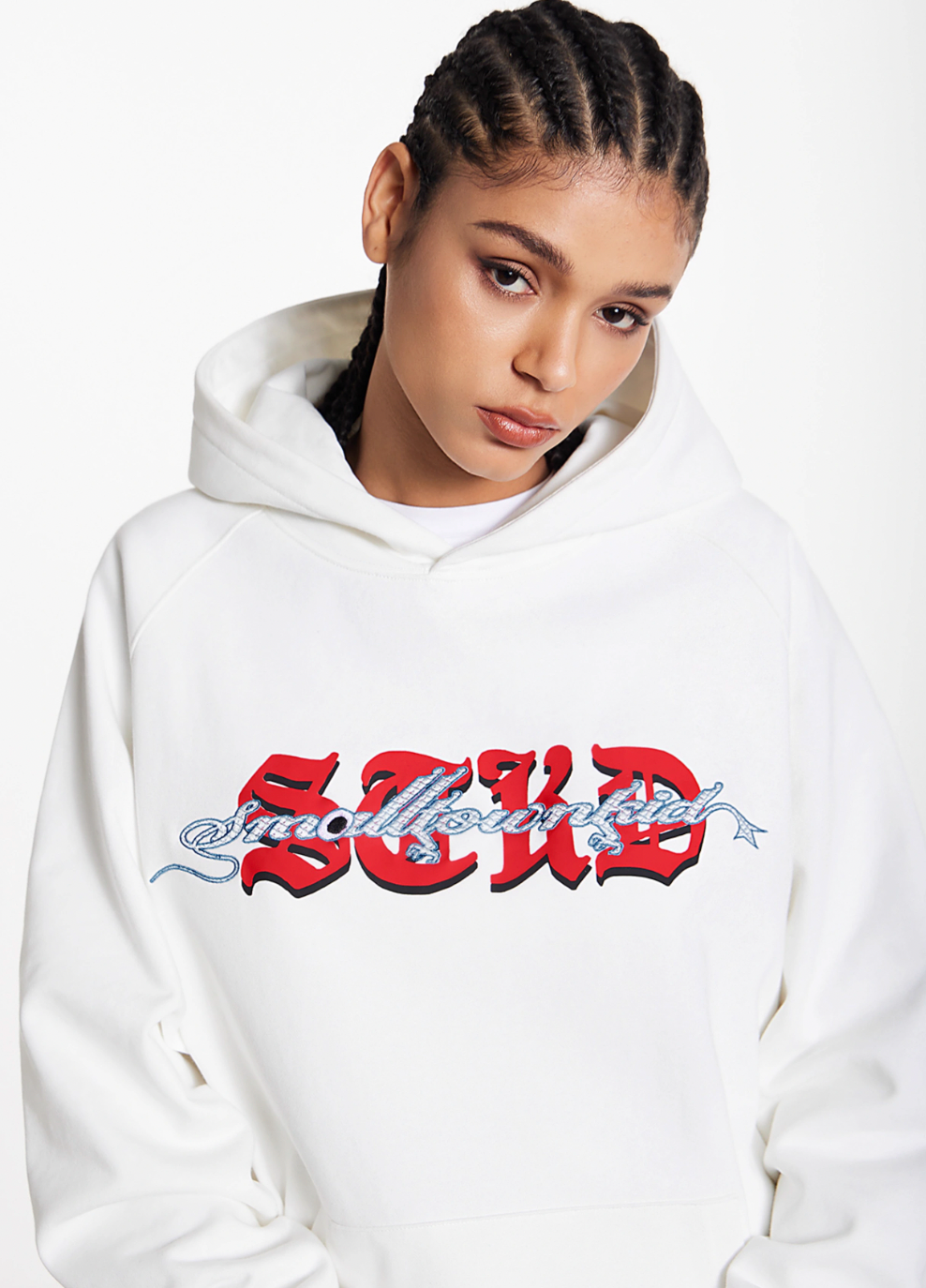 Small Town Kid Dragon Design Print Hoodie