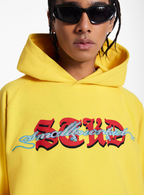 Small Town Kid Dragon Design Print Hoodie