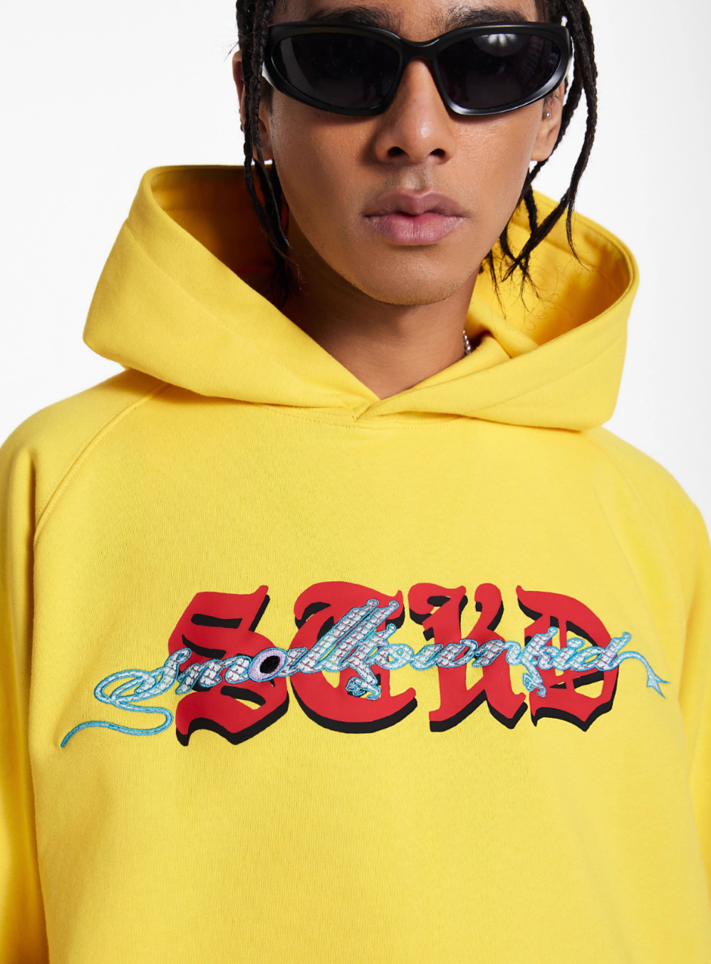 Small Town Kid Dragon Design Print Hoodie