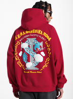 Small Town Kid Dragon Design Print Hoodie