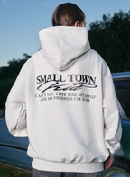 Small Town Kid Font Typography Logo Hoodie