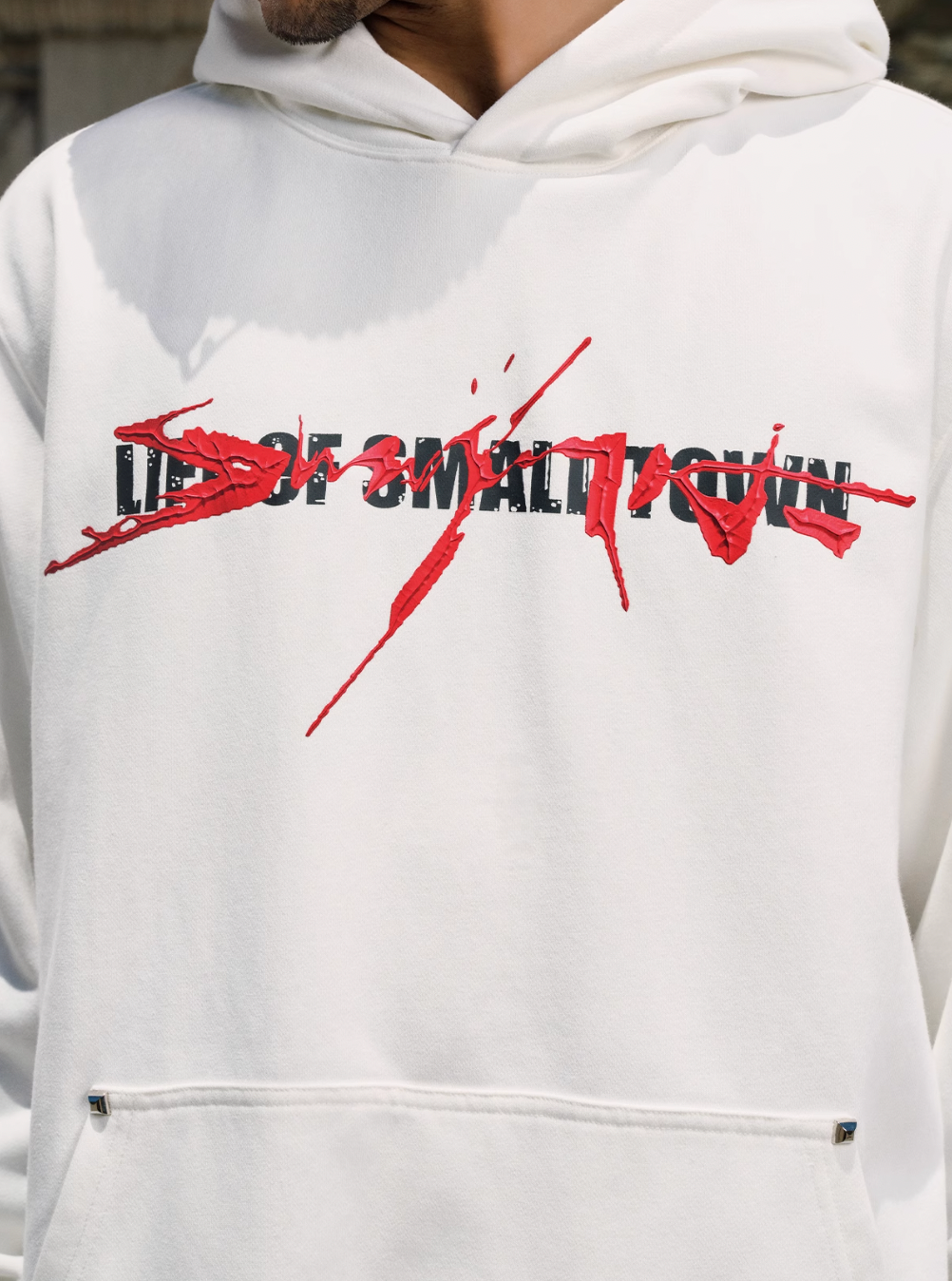 Small Town Kid Arsenal Logo Print Hoodie