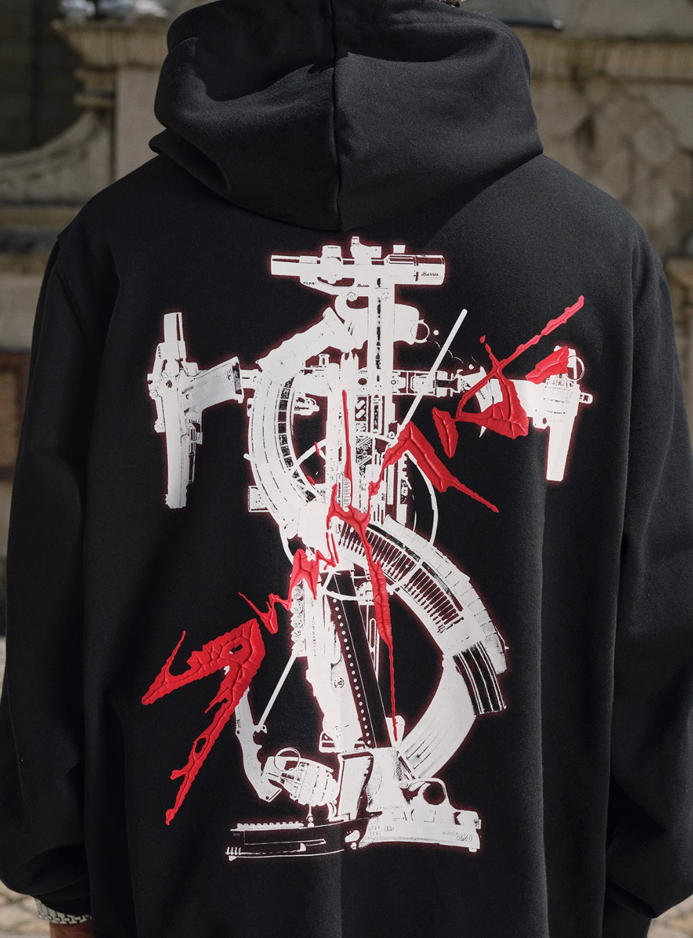 Small Town Kid Arsenal Logo Print Hoodie