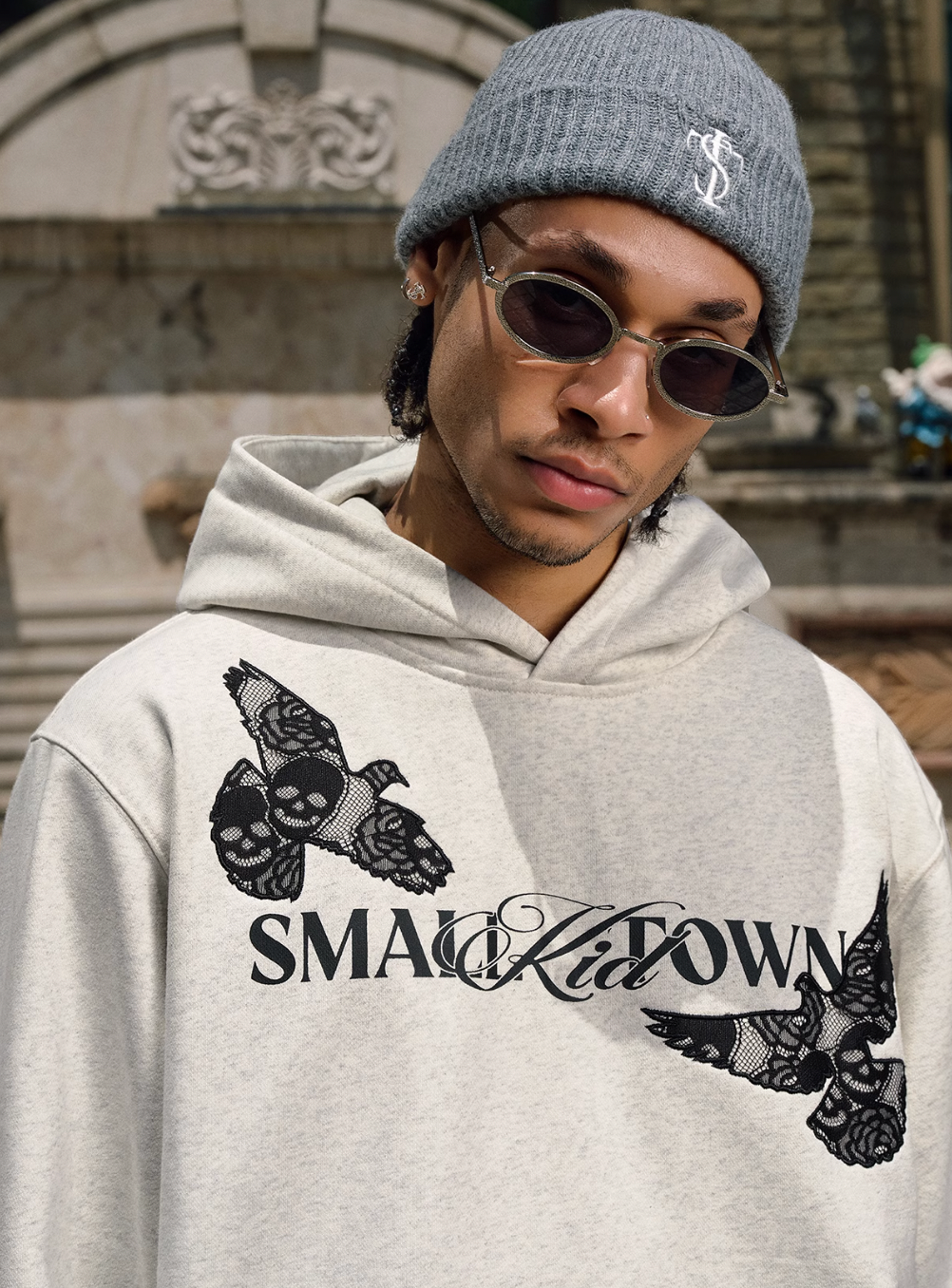 Small Town Kid Lace Peace Dove Hoodie