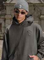 Small Town Kid Studded Logo Patch Hoodie