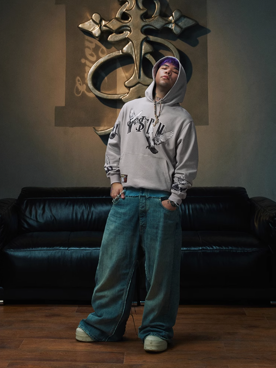 Small Town Kid x MEDM Peace Dove Logo Hoodie