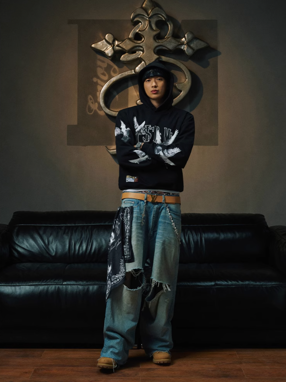 Small Town Kid x MEDM Peace Dove Logo Hoodie