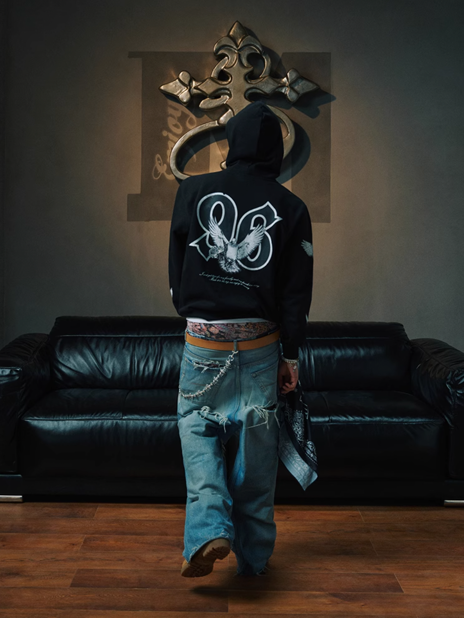 Small Town Kid x MEDM Peace Dove Logo Hoodie