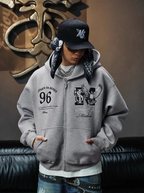 Small Town Kid x MEDM Peace Dove Logo Zip Up Hoodie