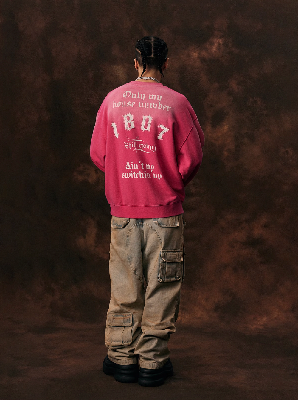 1807 Printed Gradient Vintage Sweatshirt