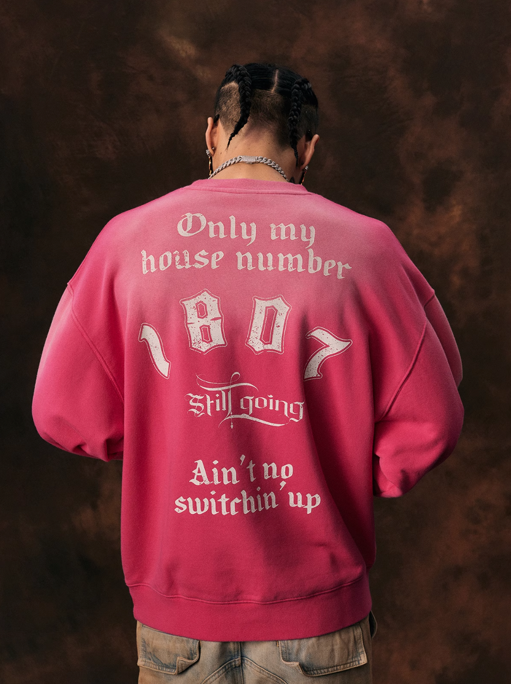 1807 Printed Gradient Vintage Sweatshirt