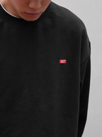 1807 One Point Box Logo Embroidery Sweatshirt