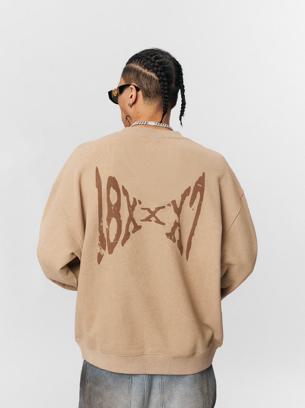 1807 18x7 Printed Batik Sweatshirt