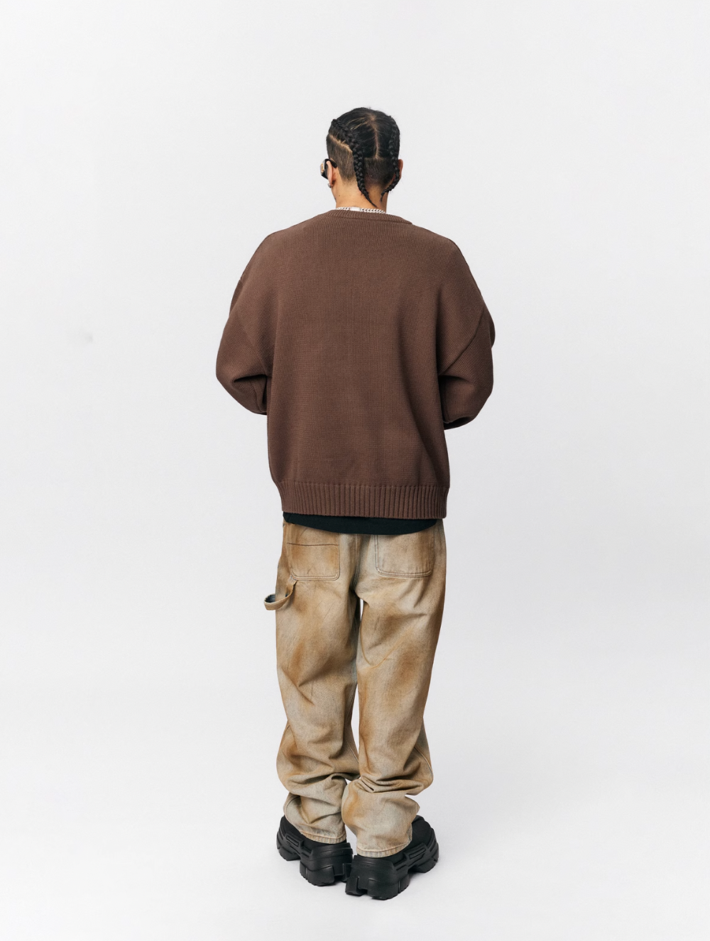 1807 Chenille Logo Jacquard Knit Sweater