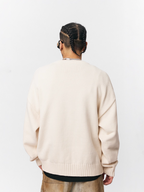 1807 Chenille Logo Jacquard Knit Sweater