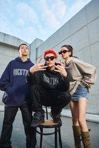 DICETINY Metal Font Logo Washed Hoodie