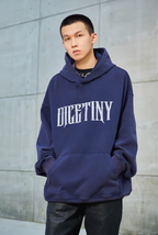 DICETINY Metal Font Logo Washed Hoodie
