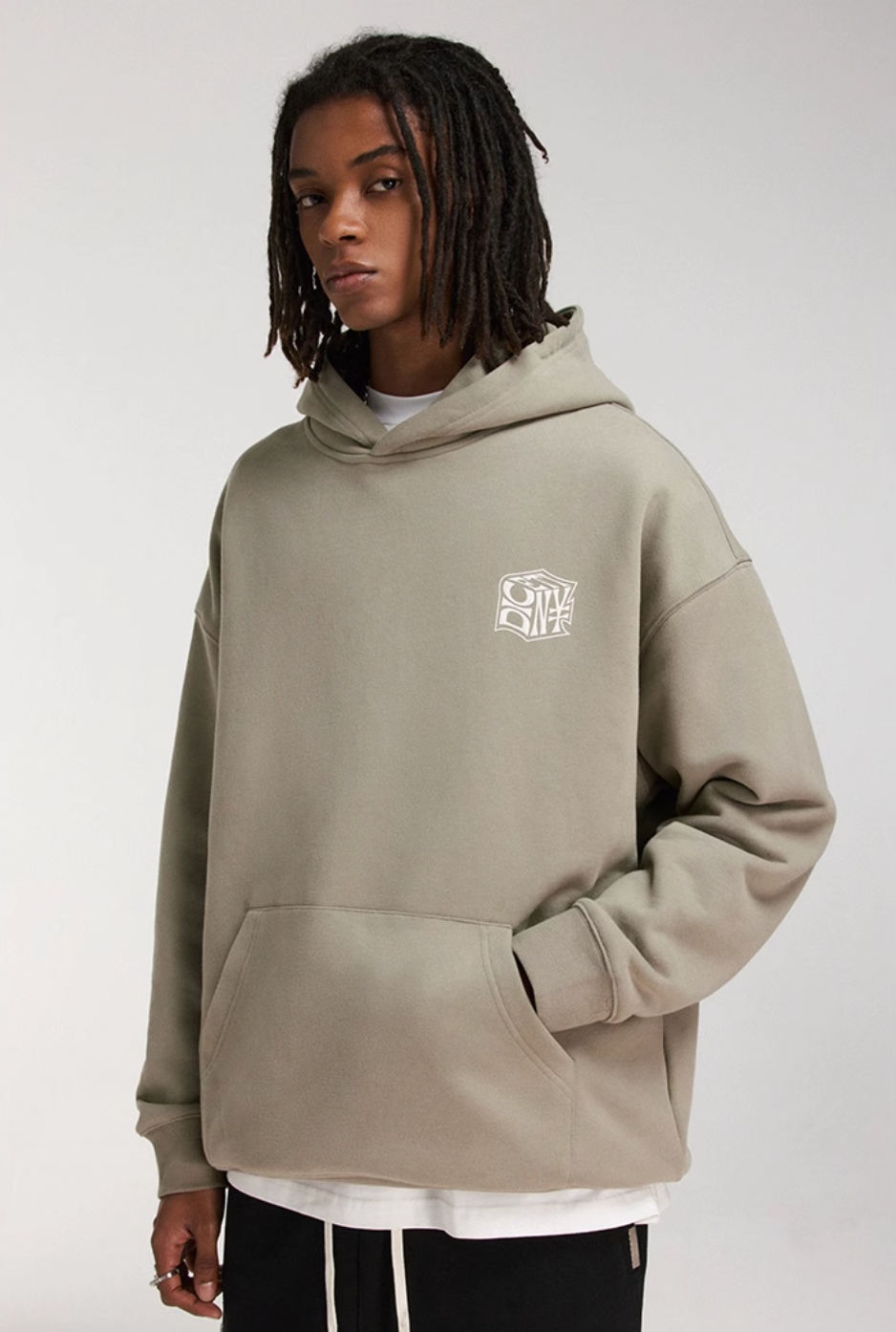 DICETINY Dice Roll Foam Letter Print Hoodie