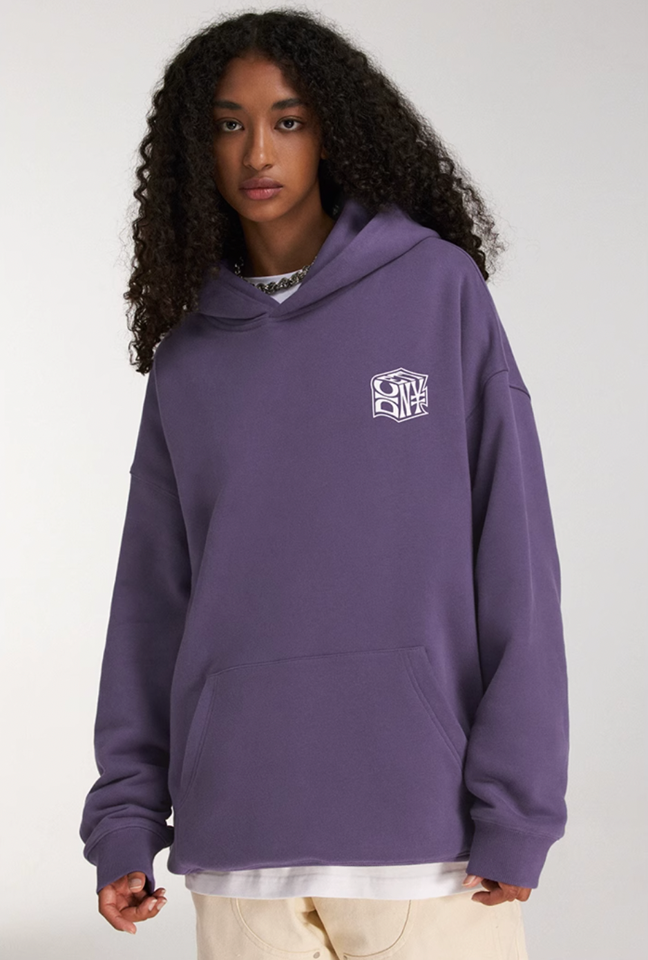 DICETINY Dice Roll Foam Letter Print Hoodie