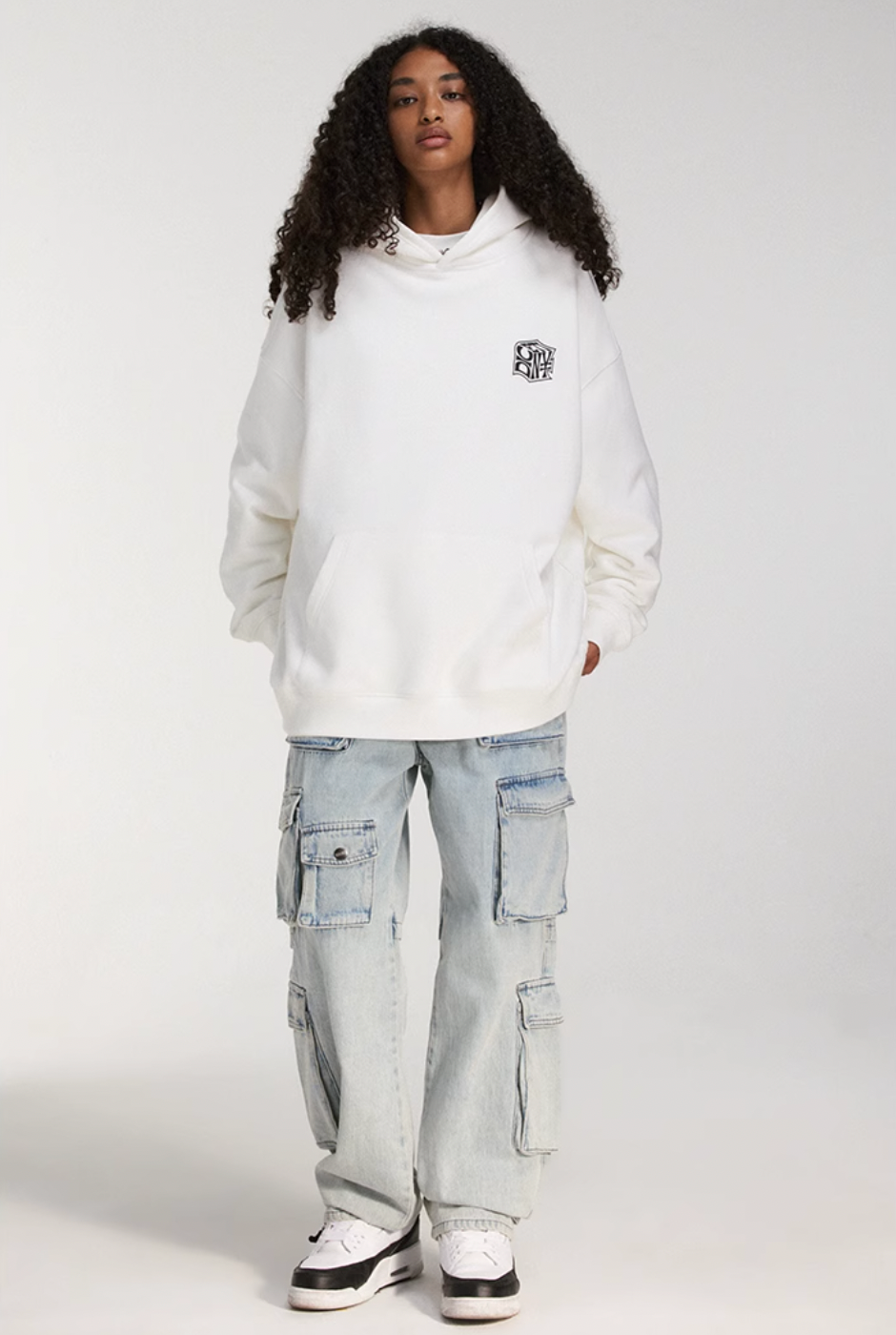 DICETINY Dice Roll Foam Letter Print Hoodie