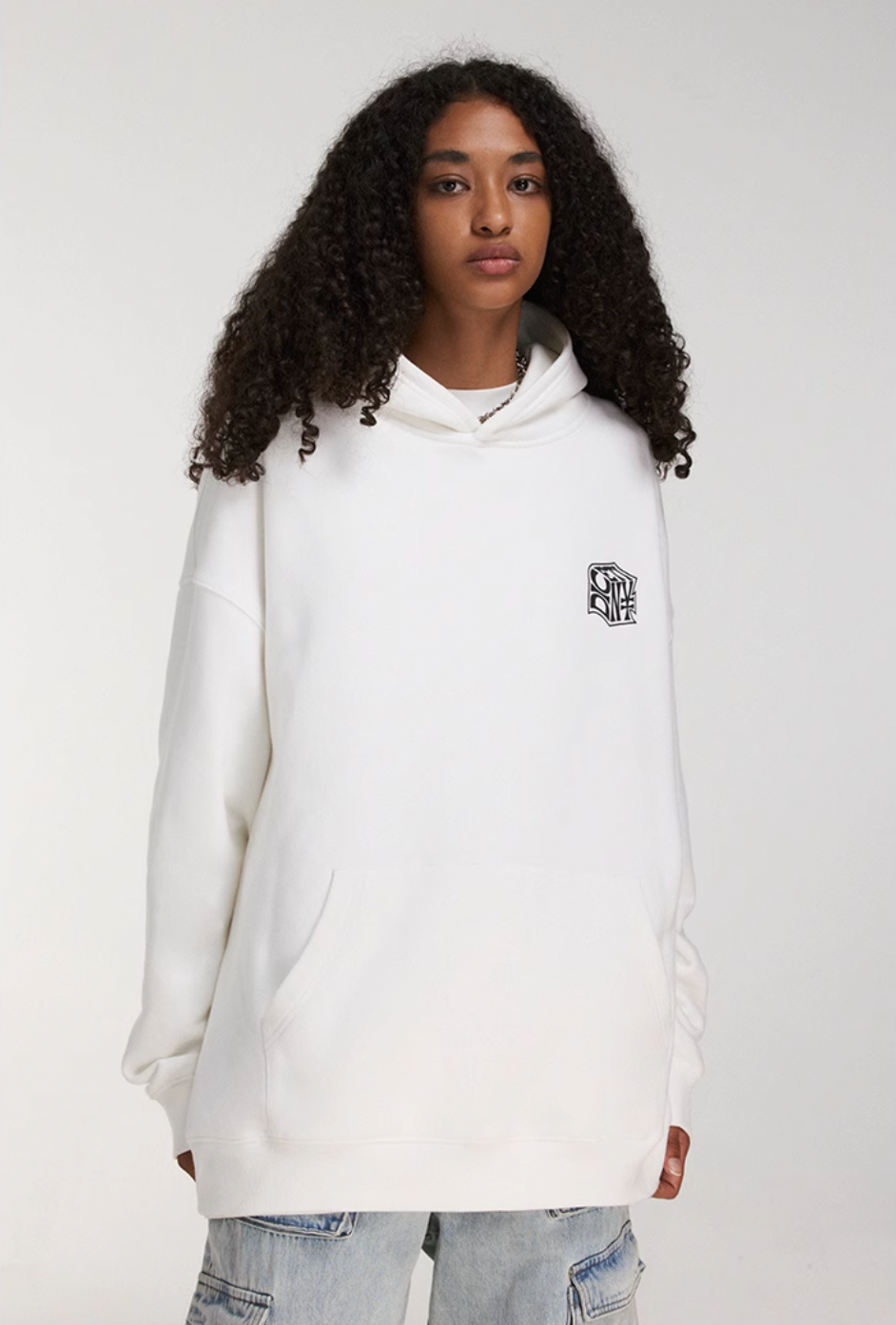 DICETINY Dice Roll Foam Letter Print Hoodie