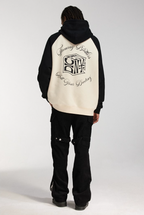 DICETINY Dice Roll Print Color Blocked Hoodie
