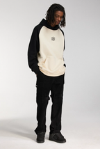 DICETINY Dice Roll Print Color Blocked Hoodie