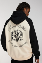 DICETINY Dice Roll Print Color Blocked Hoodie