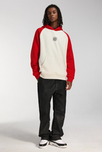 DICETINY Dice Roll Print Color Blocked Hoodie