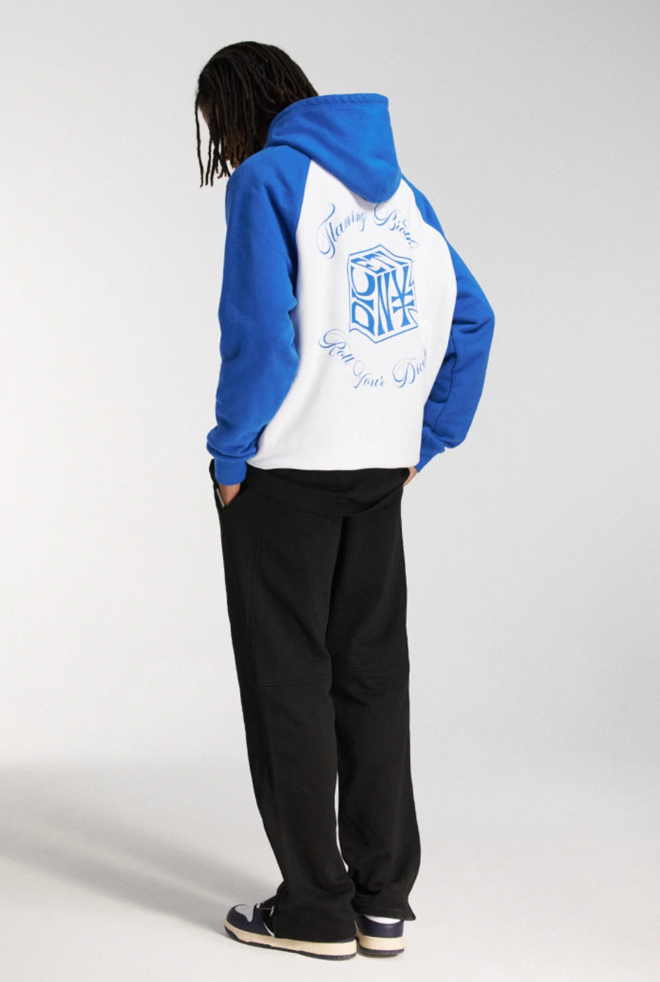 DICETINY Dice Roll Print Color Blocked Hoodie