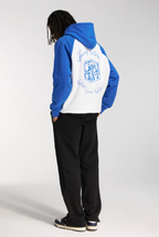 DICETINY Dice Roll Print Color Blocked Hoodie