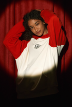 DICETINY Dice Roll Print Color Blocked Hoodie