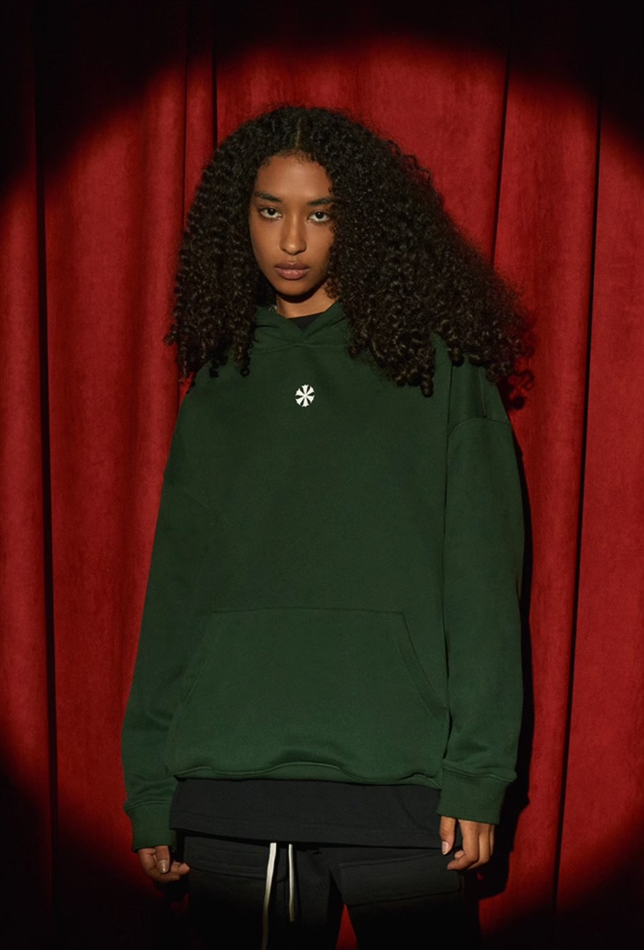 DICETINY Basic Back Logo Print Hoodie