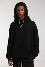 DICETINY Basic Back Logo Print Hoodie