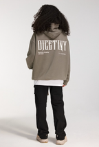 DICETINY Basic Back Logo Print Hoodie